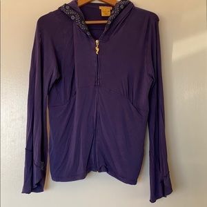 Unique style yoga lightweight jacket with hood